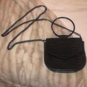 Nasty Gal croc embossed purse